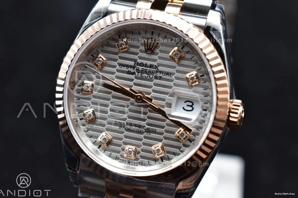 Jubilee 1:1 Best 904L 36 Bracelet Dial 563 DateJust VS 126234 Markers Edition TopPick On Diamond SS VSF Silver 0216